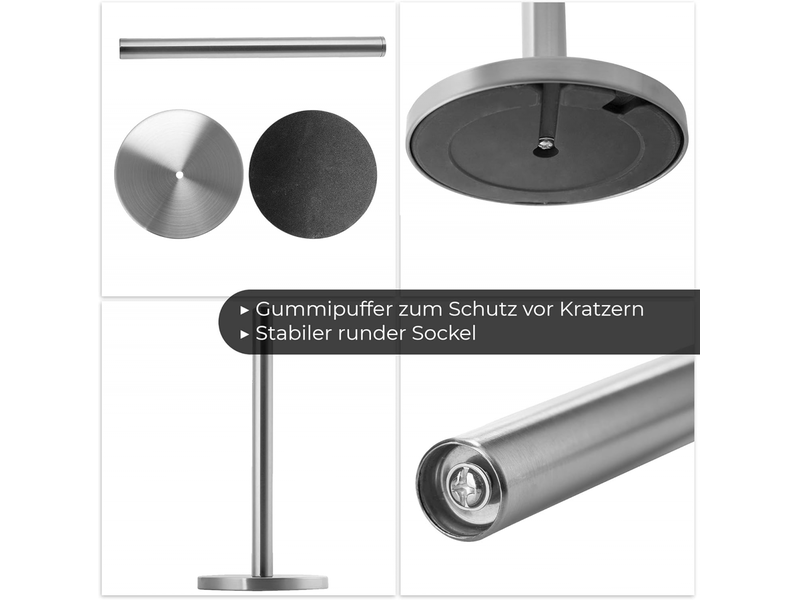  Porte essuie inox, porte-rouleaux tout, dérouleur de cuisine et salle de bain, essuie-tout métal, elegant distributeur à essuie tout, discrét et compa  - Conforama C