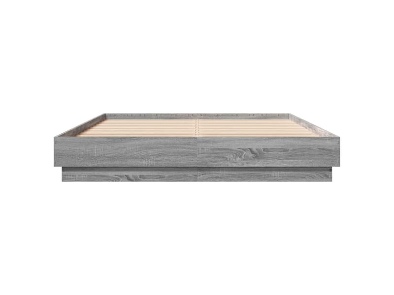  Lit double- lit adulte -  cadre de lit sans matelas sonoma gris 120x200 cm  - Conforama C