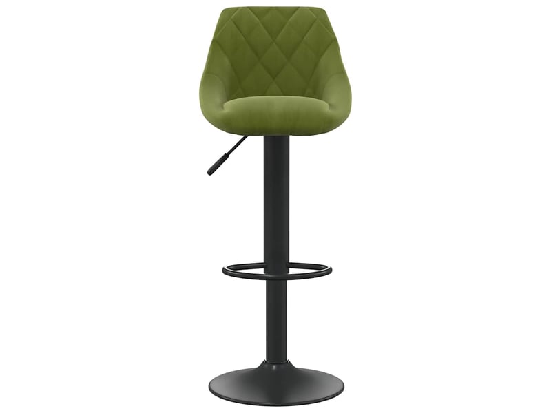  Lot de 2 tabouret de bar, chaise de bar vert clair velours shl65698  - Conforama D