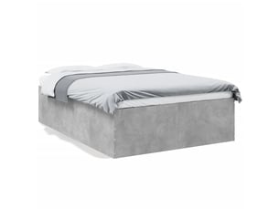 Lit 2 places 120x190cm coloris gris