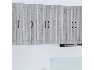 Meuble mural de cuisine, armoire de cuisine gris sonoma 30x31x80cm