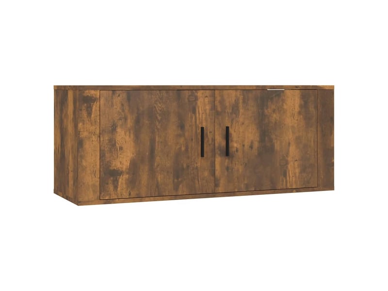  Ensemble de meubles tv 3 pcs chêne fumé bois d'ingénierie shl53185  - Conforama D