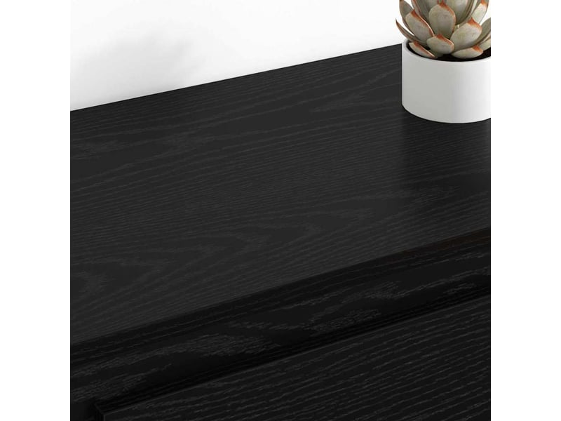  Buffet - bahut - meuble de rangements 2 pc chêne noir 70 x 35,5 x 67,5 cm bois d'ingénierie  - Conforama D