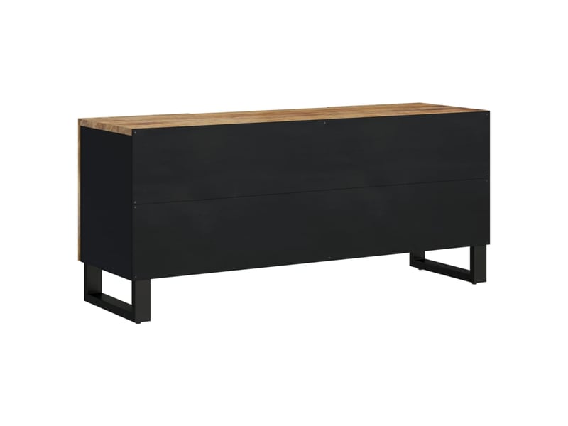  Meuble tv - banc tv - meuble de rangement 105x33,5x46 cm bois de manguier et d'ingénierie  - Conforama E
