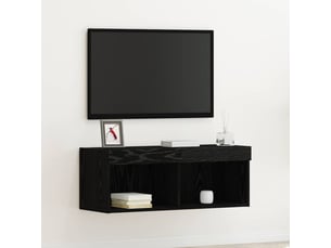 Meuble tv coloris noir 80 cm <strong></strong> <strong></strong>