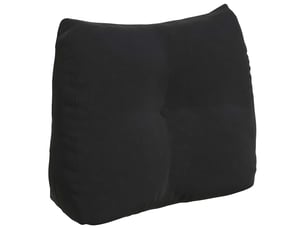 Coussin de dos, coussin de dossier noir 60 x 24 x 50 cm velours cf54846