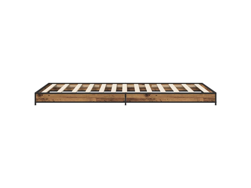  Lit simple- lit adulte -  cadre de lit bois ancien 80 x 200 cm bois d'ingénierie  - Conforama D