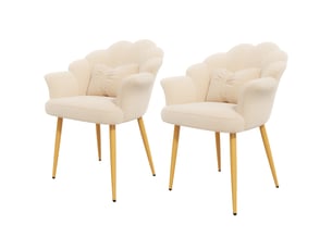 Fauteuil fixe MODFU  Polyester beige vendu Par paire