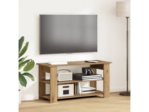 Meuble tv coloris bois clair  <strong></strong>  <strong></strong>