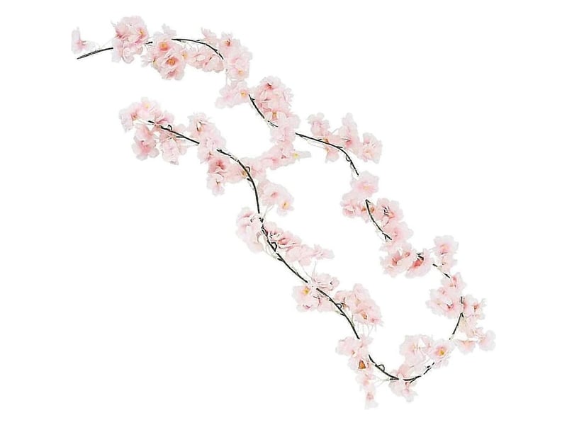  Couronne de fleurs artificielles de 1,8 mètre, guirlande décorative pour cheminée et fêtes.-pink  - Conforama D