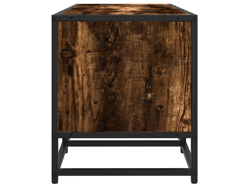  Meuble tv - banc tv - meuble de rangement chêne fumé 240x35x41 cm bois d'ingénierie  - Conforama E