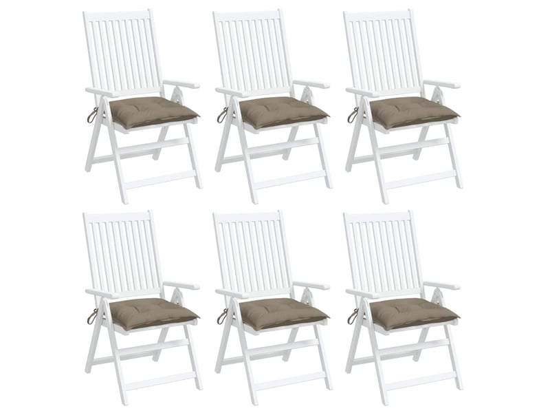 Lot de 6 coussins de palette, coussins de canapé taupe 50x50x7 cm tissu oxford cf59750  - Conforama D