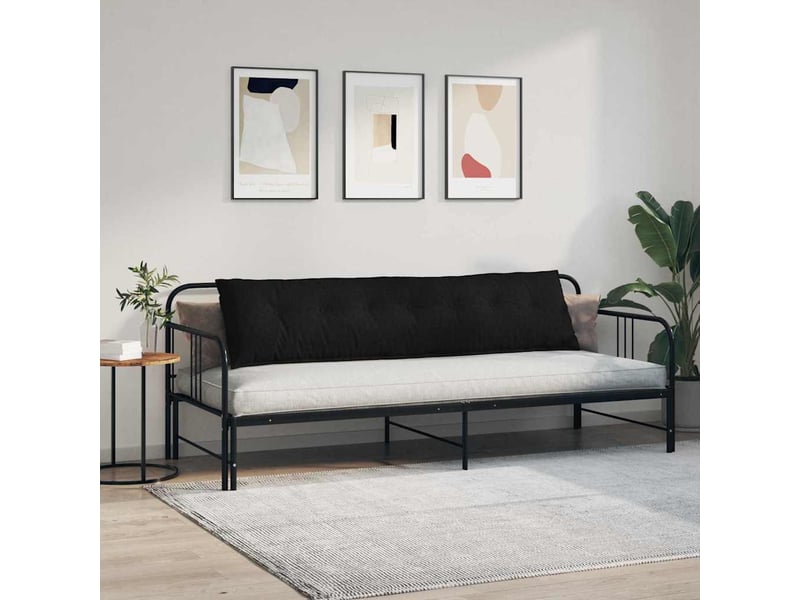  Coussin de dos, coussin de dossier noir 200 x 19 x 50 cm tissu cf54832  - Conforama D