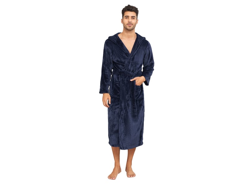  Peignoir de bain homme 100% coton avec capuche – taille l  - Conforama A