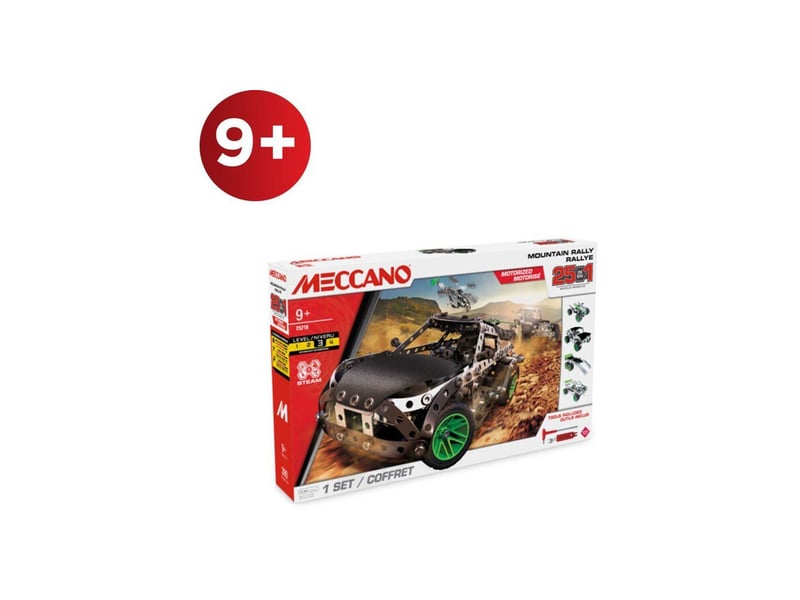  Jeu de construction metal 25 en 1 mountain rally 390 pieces 10+ et outils ergonomiques MEC3701405831783 - Conforama A