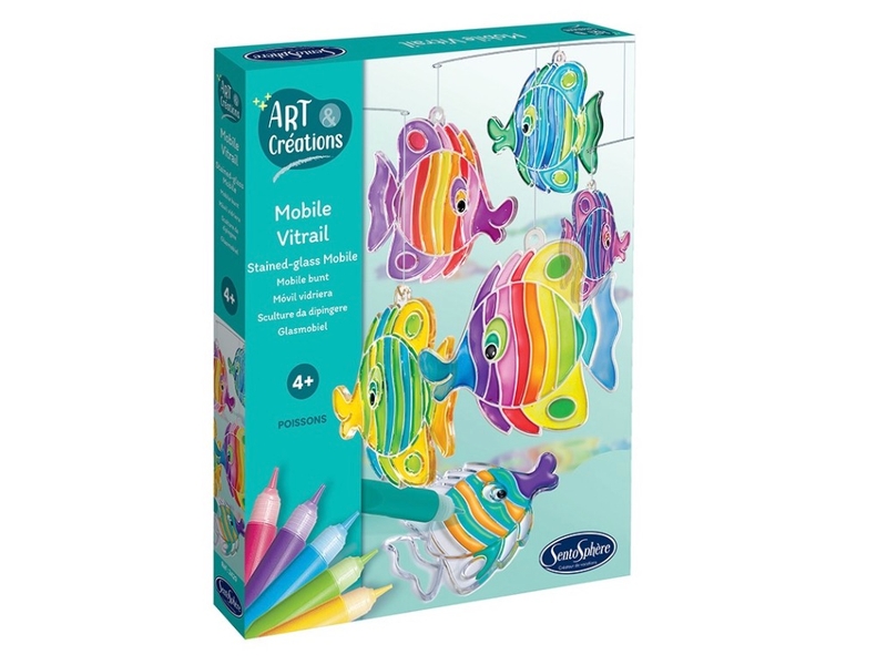  Mobile vitrail - poissons - art et creations 2420 - Conforama A
