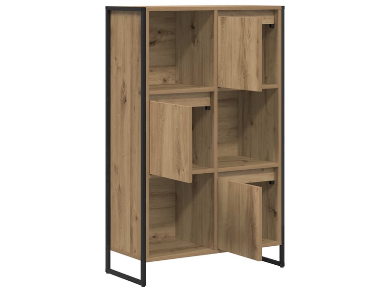  Bibliothèque, armoire à livres 68 x 30 x 108.5 cm bois d'ingénierie chêne artisan  - Conforama E