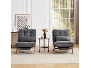 Pouf / repose pied gris
