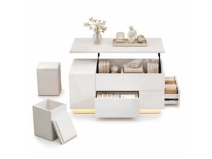 Table basse  coloris blanc VLIVRA 