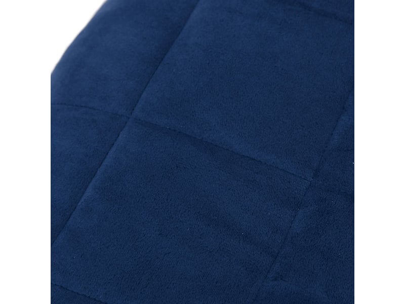  Couverture lestée adulte bleu 150x200 cm 7 kg tissu shl57846  - Conforama D