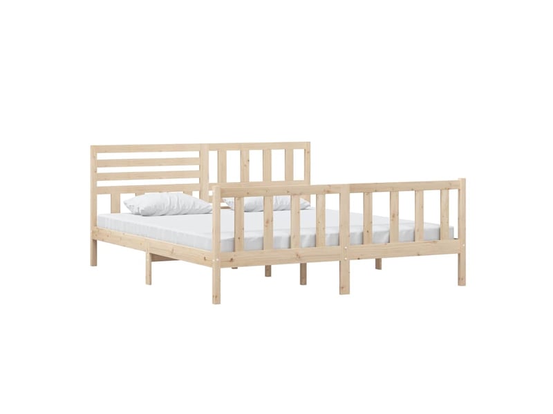  Lit double- lit adulte -  cadre de lit sans matelas bois massif  - Conforama B