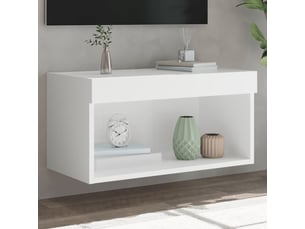 Meuble tv coloris blanc 60 cm <strong></strong> <strong></strong>
