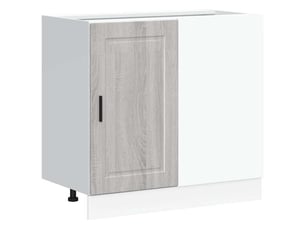 Meuble de rangement, armoire de cuisine porto sonoma gris bois d'ingénierie shl4801