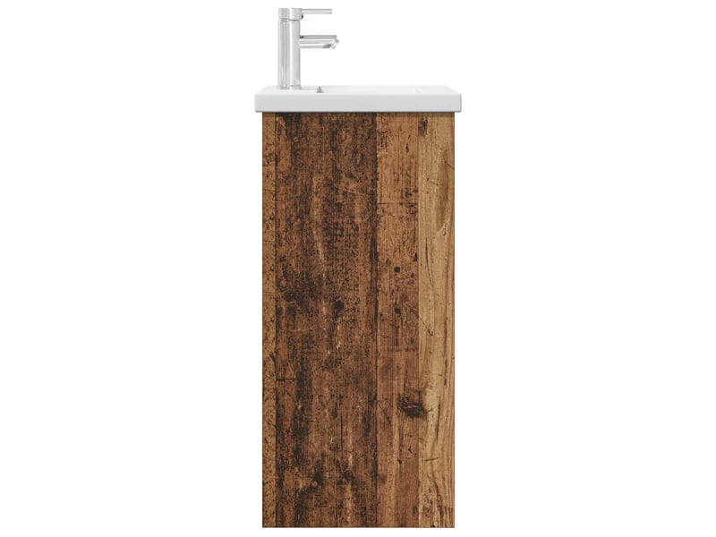  Meuble de salle de bain avec évier bois ancien shl29  - Conforama E