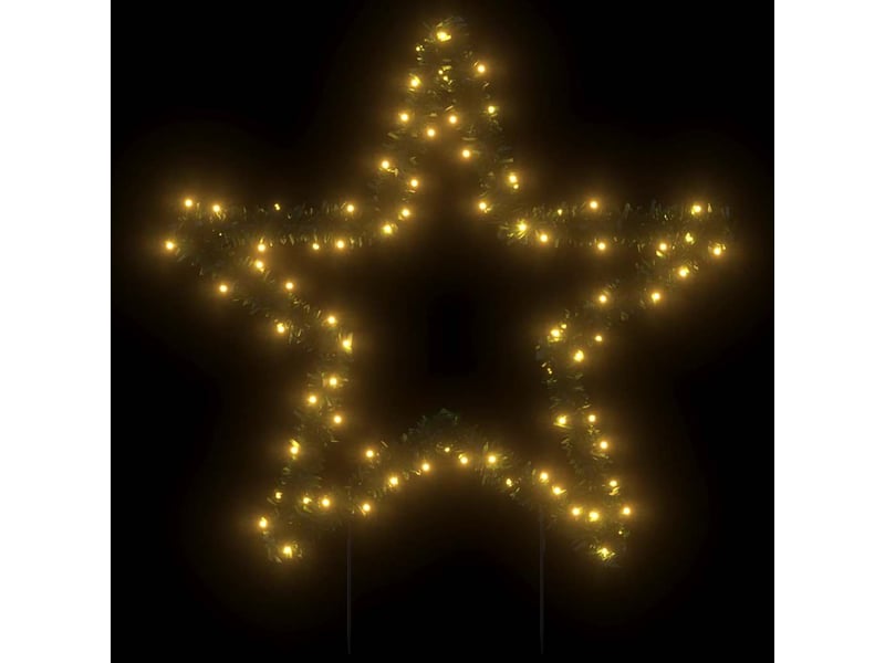  Décoration lumineuse étoile de noël avec piquets 80 led 60 cm  - Conforama C