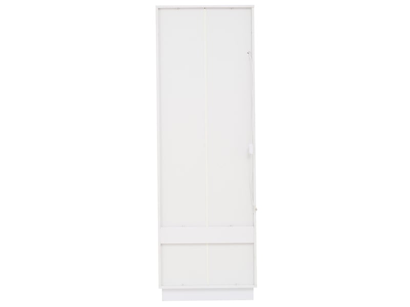  Vitrine 60x40x180 cm led panneau de particules blanc  - Conforama D