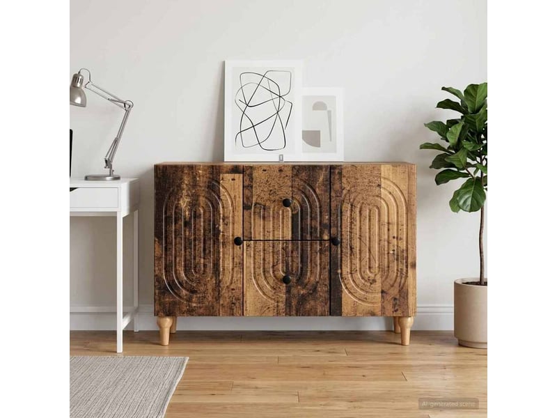  Meuble tv - banc tv - meuble de rangement bois ancien 89 x 34,5 x 60 cm bois d'ingénierie  - Conforama D