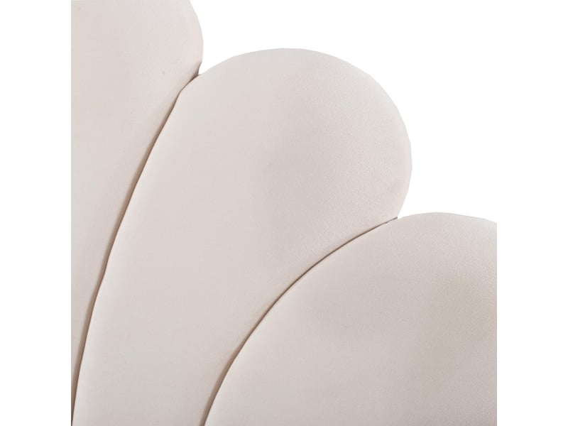  Lit coffre enfant 140x200 cm, espace de rangement, tête de lit réglable, sommier, velours beige, sans matelas  - Conforama R