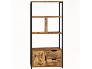 Bibliotheque coloris  bicolore 3 étagère(s) <strong>BEAOK</strong> <strong></strong> - 58 cm x 122 cm