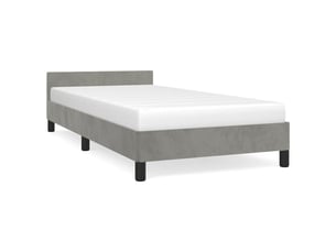 Lit simple 80x200 cm    coloris gris
