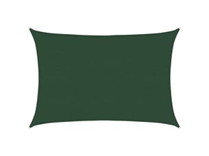 Voile d'ombrage - voile d'ombre - voile parasol 160 gm² vert foncé 5x6 m pehd