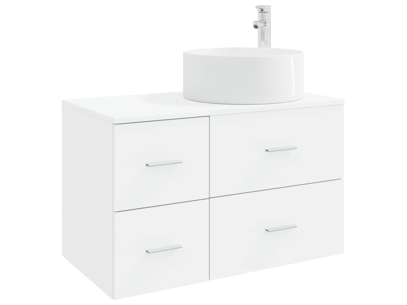 Ensemble de mobilier de salle de bain 2 pc blanc cf63985  - Conforama A