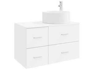 Ensemble de mobilier de salle de bain 2 pc blanc cf63985