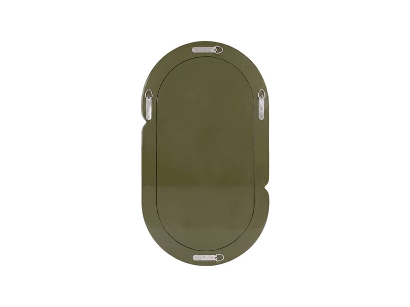  Miroir ovale finition glossy 70cm vert - adia  - Conforama B