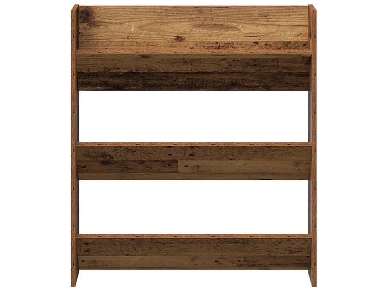  Meuble à chaussure, armoire à chaussures murale vieux bois 80x18x90 cm  - Conforama E