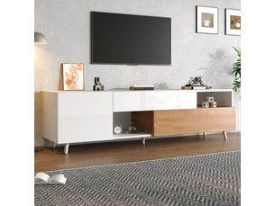 Meuble tv coloris bicolore 180 cm <strong></strong> <strong></strong>