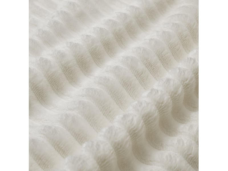  Canapé d’angle convertible 4 places en velours côtelé beige, modèle cloud modulaire au confort profond  - Conforama D