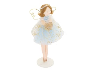 Ange de noël debout multicolore h. 19 cm