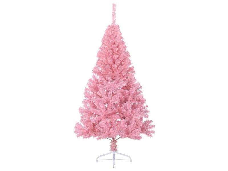 Sapin de noël - arbre de noël artificiel pré-éclairé rose 150 cm pvc - Conforama E