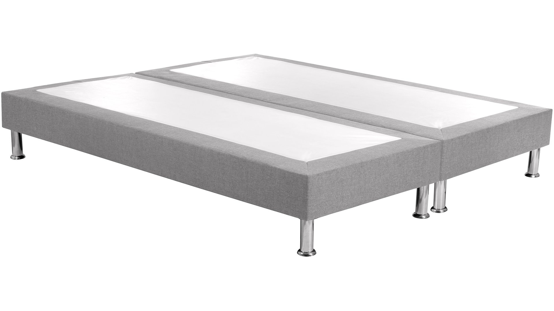 SOMMIER TAPISSIER 2X90X200 CM 8 HEURES SUPERBE gris Conforama