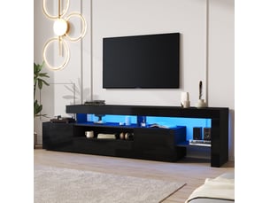 Meuble tv coloris noir 192 cm <strong>BEAOK</strong> <strong></strong>