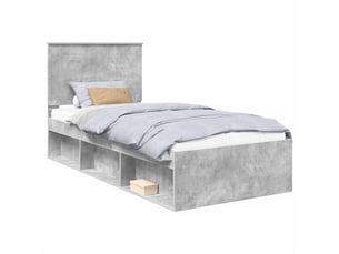 Lit simple 100x200 cm    coloris gris