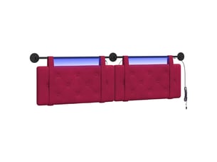 Tete de lit A poser largeur 190 cm rouge