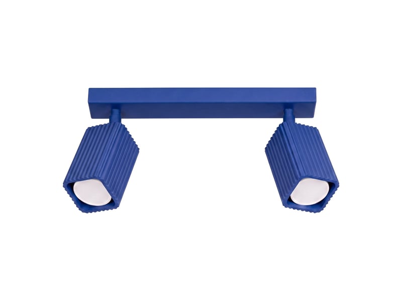  Plafonnier rayo 2 outremer aluminium moderne 16.5x30x6cm SL.3206 - Conforama A