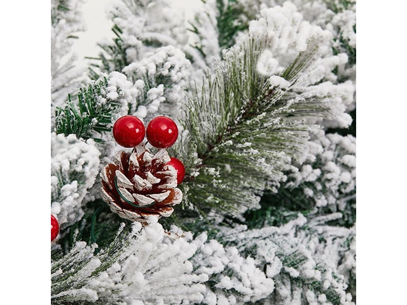  Guirlande de noël en pin vert 1,8m – épaisse, réutilisable, pour cheminée, table, mur et intérieurextérieur  - Conforama C