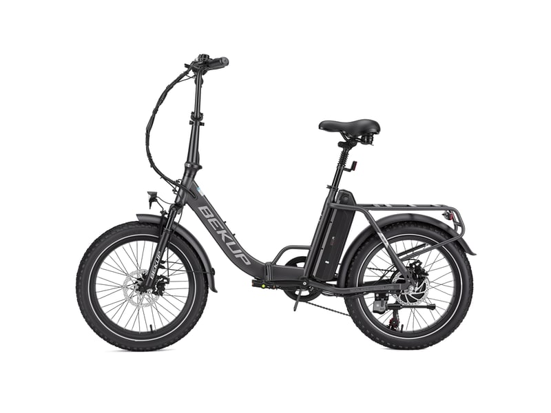 Bekup s3 vélo électrique pliable, pneus 20, batterie 48v 15ah, gris  - Conforama D